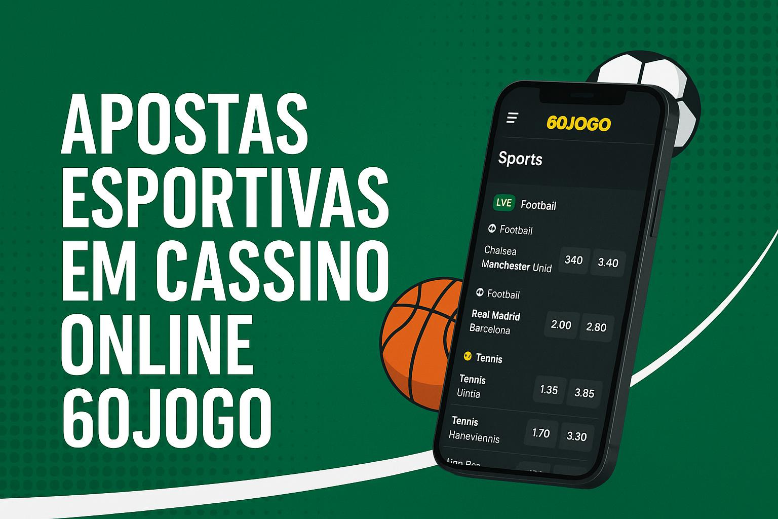 Aposte em apostas esportivas no cassino online 60JOGO  